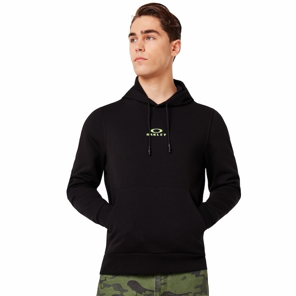 Oakley Custom Fit Black Hoodie Pullover Logo Sweatshirt Men's Large